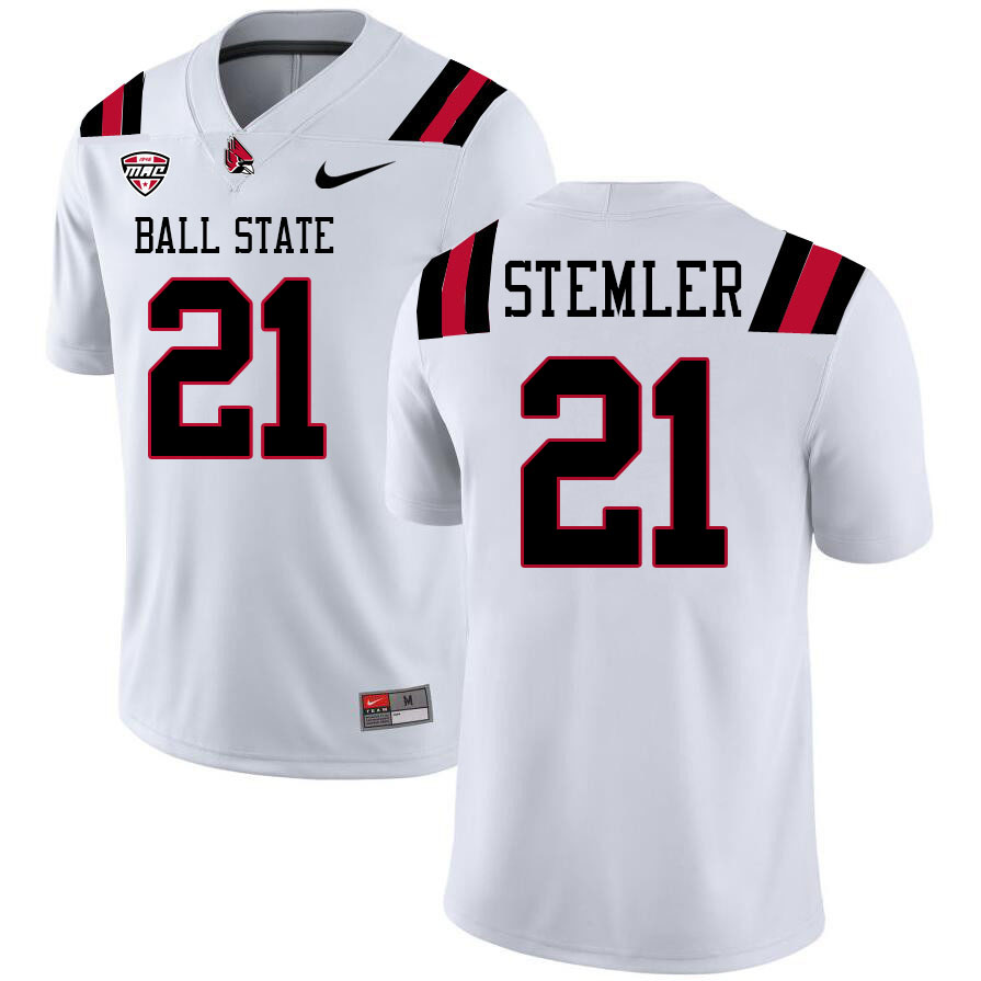 Joey Stemler Ball State Jersey,Ball State Cardinals #21 Joey Stemler Jersey Youth College-White